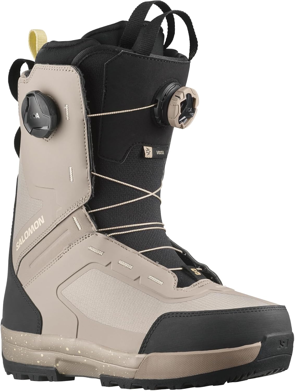 Ботинки サロモン(SALOMON) スノーボードブーツ Vista Dual BOA(ビスタ デュアル ボア) レディース, Vintage Khaki/Black/Tender Yellow
Ботинки サロモン(SALOMON) スノーボードブーツ Vista Dual BOA(ビスタ デュアル ボア) レディース, Vintage Khaki/Black/Tender Yellow
