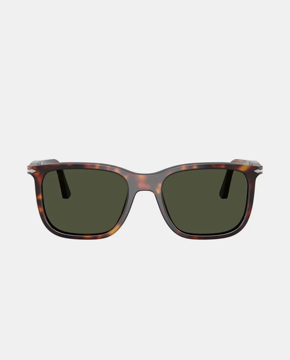 Прямоугольные солнцезащитные очки унисекс из зеленого ацетата Persol, коричневый
Прямоугольные солнцезащитные очки унисекс из зеленого ацетата Persol, коричневый