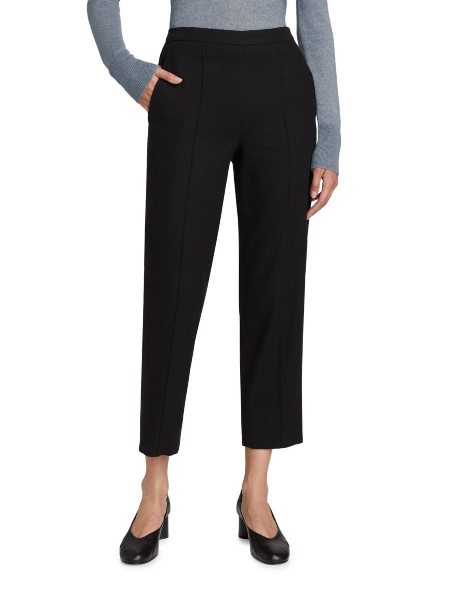 Прямые брюки из смесовой шерсти с начесом Vince, черный
Прямые брюки из смесовой шерсти с начесом Vince, черный