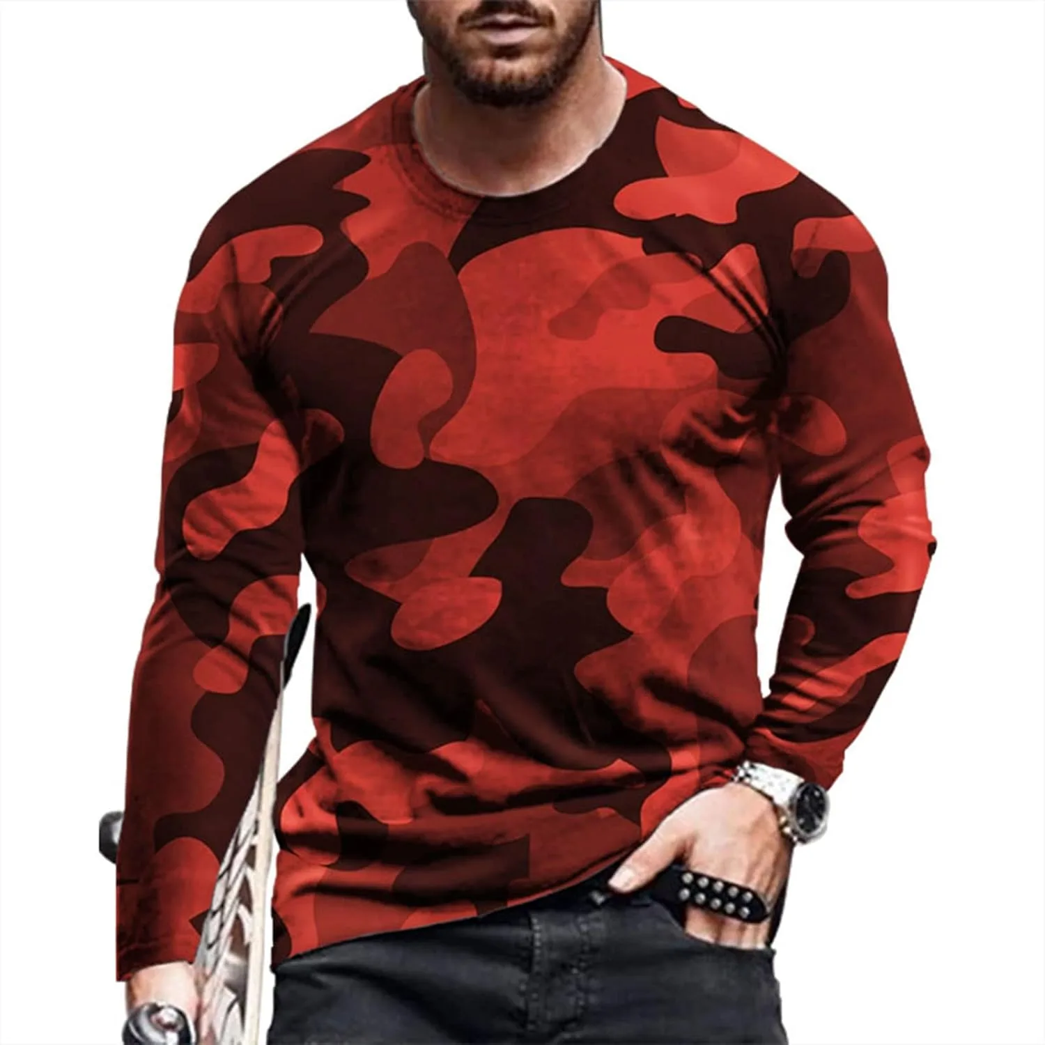 Футболка мужская с длинным рукавом Camo Print Auwer
Футболка мужская с длинным рукавом Camo Print Auwer