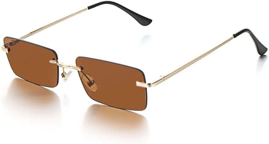 Солнцезащитные очки без оправы прямоугольной формы для женщин, модные очки без оправы для мужчин, сверхлегкие очки с защитой от УФ-излучения UV400 generic, Dark Tea
Солнцезащитные очки без оправы прямоугольной формы для женщин, модные очки без оправы для мужчин, сверхлегкие очки с защитой от УФ-излучения UV400 generic, Dark Tea