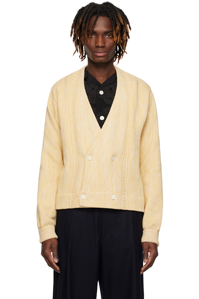 Двубортный кардиган Bode, цвет marled ivory
Двубортный кардиган Bode, цвет marled ivory