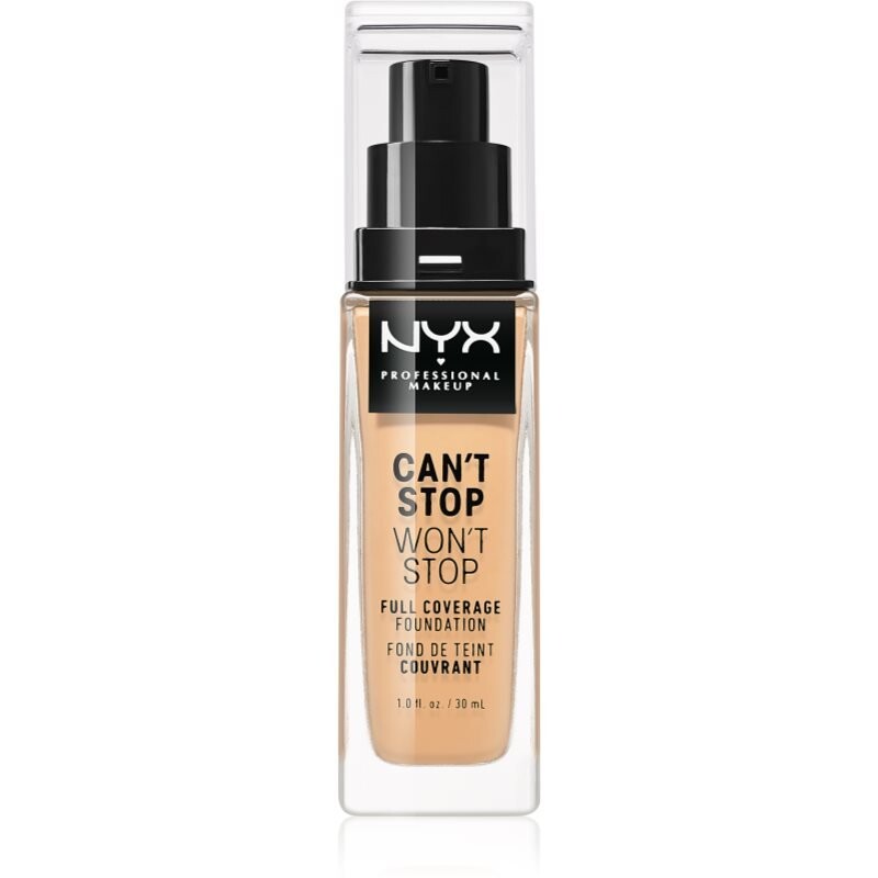 NYX Professional Makeup Can't Stop Won't Stop Full Coverage Foundation тональная основа с плотным покрытием оттенка 7,5 Soft Beige 30 мл Inna Marka 
NYX Professional Makeup Can't Stop Won't Stop Full Coverage Foundation тональная основа с плотным покрытием оттенка 7,5 Soft Beige 30 мл Inna Marka