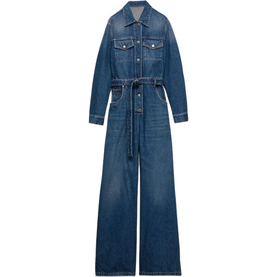 Джинсовый комбинезон PRADA, синий
Джинсовый комбинезон PRADA, синий