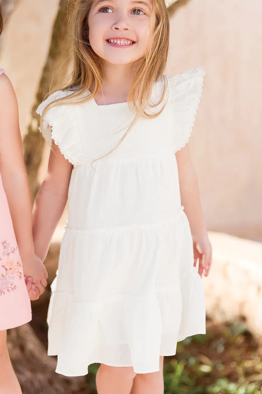 Платье Tartine et Chocolat из хлопка для детей, белый
Платье Tartine et Chocolat из хлопка для детей, белый