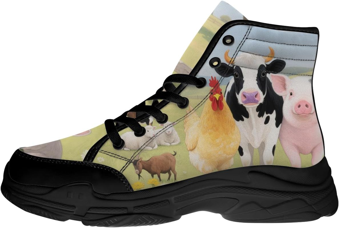 Высокие кеды с коровой для фермы для женщин и мужчин, тканевые обувь на шнуровке, забавный подарок для нее и для него Quorax, зеленый
Высокие кеды с коровой для фермы для женщин и мужчин, тканевые обувь на шнуровке, забавный подарок для нее и для него Quorax, зеленый