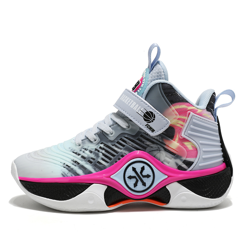 Противоскользящие износостойкие детские баскетбольные кроссовки для подростков FCMM, серый 
Противоскользящие износостойкие детские баскетбольные кроссовки для подростков FCMM, серый