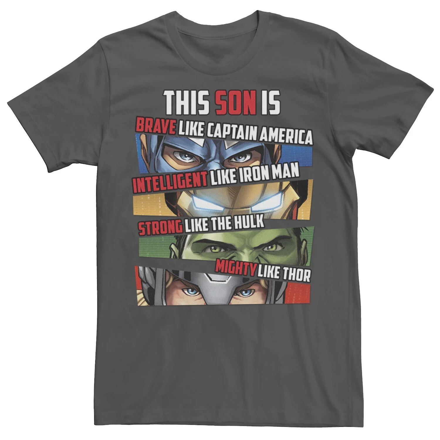 Мужская футболка Avengers This Son Is Group со вставками в виде глаз Marvel
Мужская футболка Avengers This Son Is Group со вставками в виде глаз Marvel