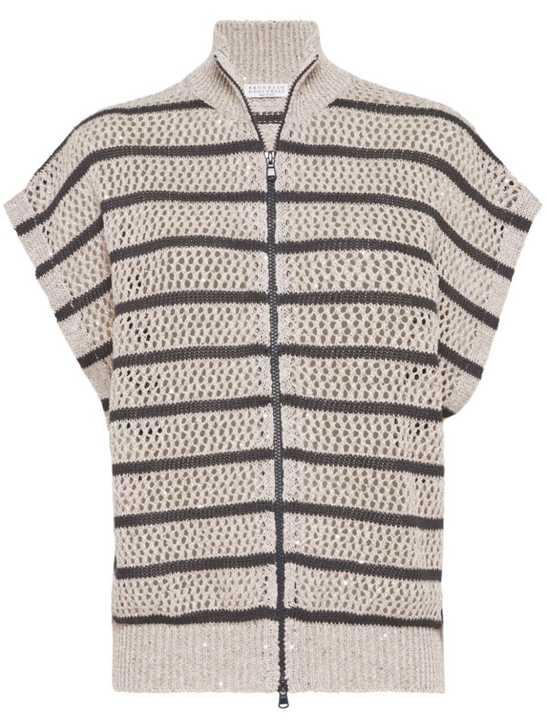 Кардиган в полоску Brunello Cucinelli, нейтральный цвет
Кардиган в полоску Brunello Cucinelli, нейтральный цвет