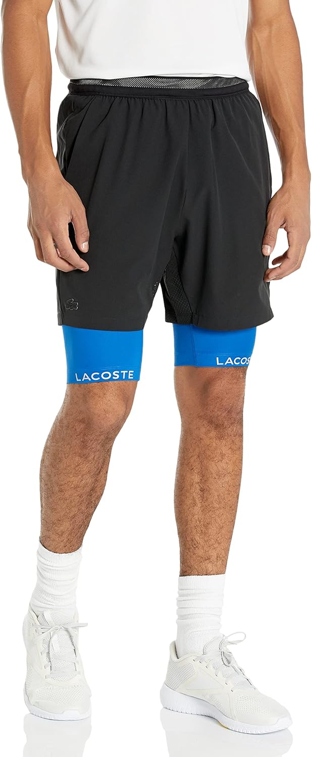 Lacoste мужские шорты Active с графическим принтом и компрессионной подкладкой, Noir/Marina
Lacoste мужские шорты Active с графическим принтом и компрессионной подкладкой, Noir/Marina