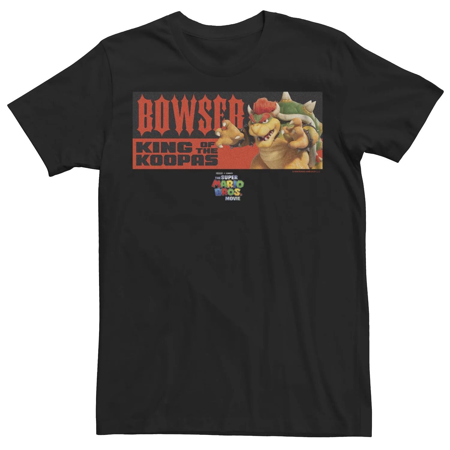 Мужская футболка с рисунком The Super Mario Bros. Movie Bowser King of Koopas Licensed Character
Мужская футболка с рисунком The Super Mario Bros. Movie Bowser King of Koopas Licensed Character