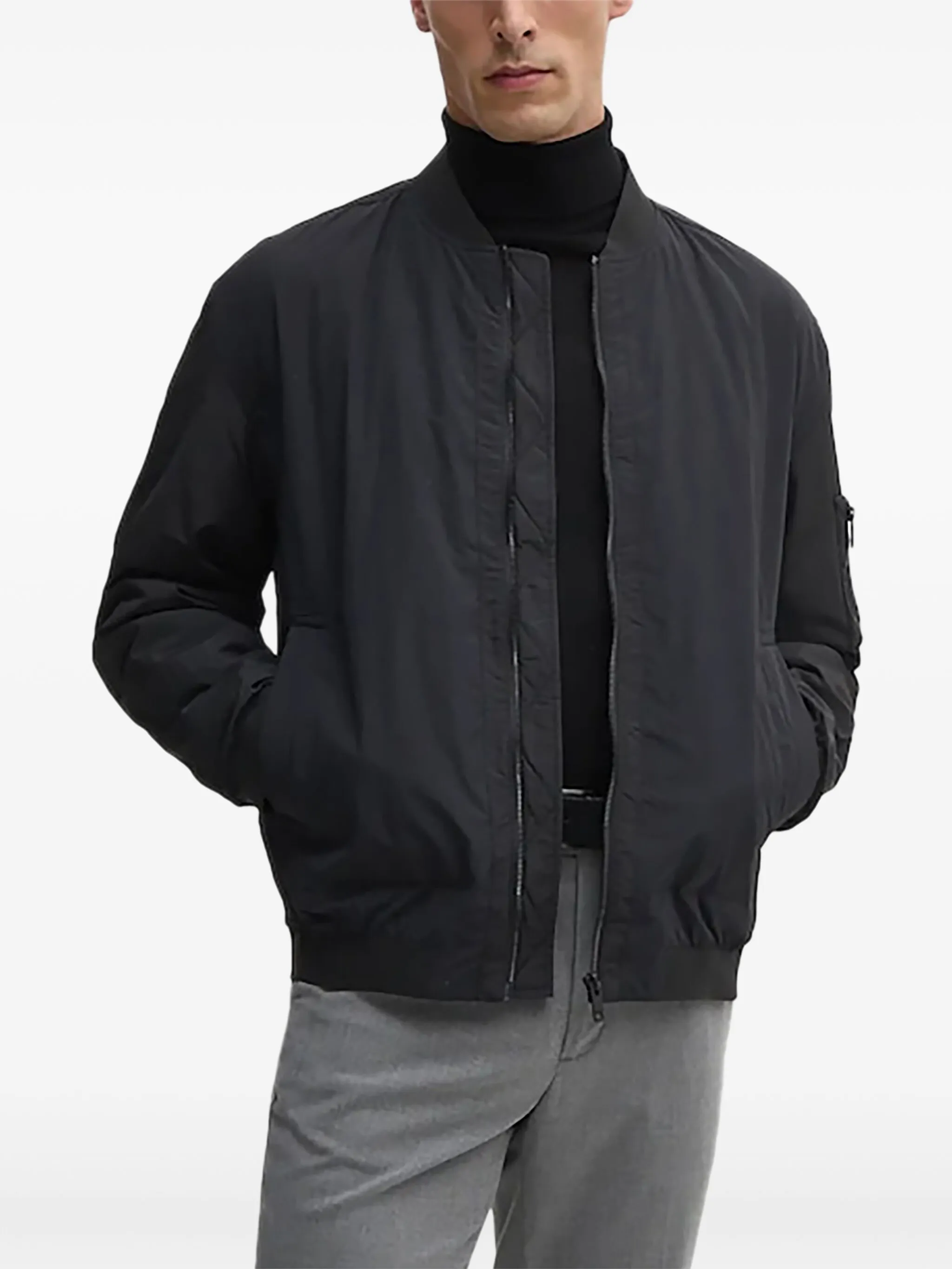 Бомбер на молнии Boss, черный
Бомбер на молнии Boss, черный