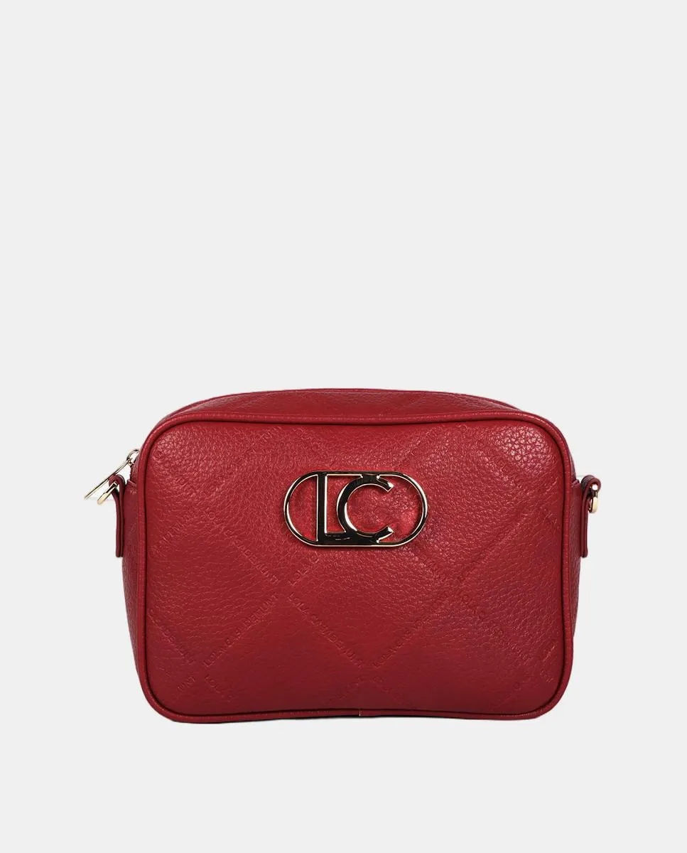 Сумка-бандо с логотипом на молнии Lola Casademunt, красный 
Сумка-бандо с логотипом на молнии Lola Casademunt, красный