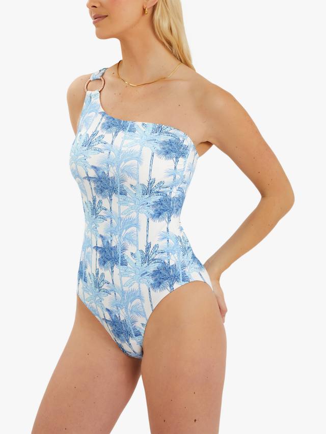 Купальник с принтом "пальмы" на одно плечо Accessorize, White/Multi
Купальник с принтом "пальмы" на одно плечо Accessorize, White/Multi