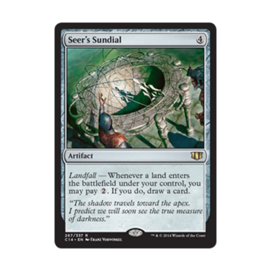 CCG Солнечные часы провидца (клавиша R), MTG - Commander 2014
CCG Солнечные часы провидца (клавиша R), MTG - Commander 2014