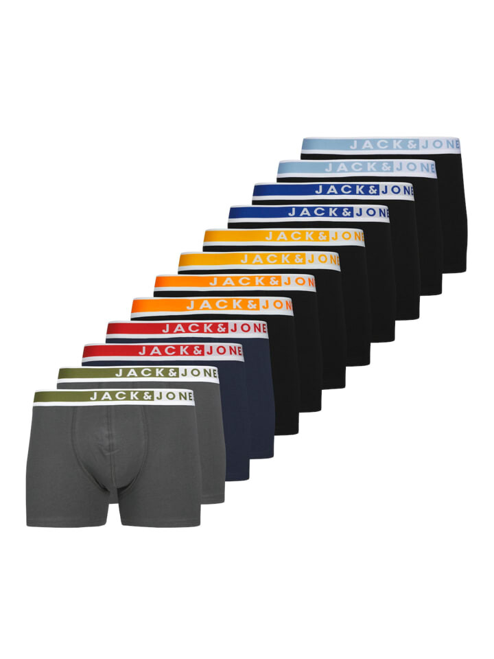 Боксеры Jack & Jones short 12er Pack, цвет schwarz/blau/grün
Боксеры Jack & Jones short 12er Pack, цвет schwarz/blau/grün