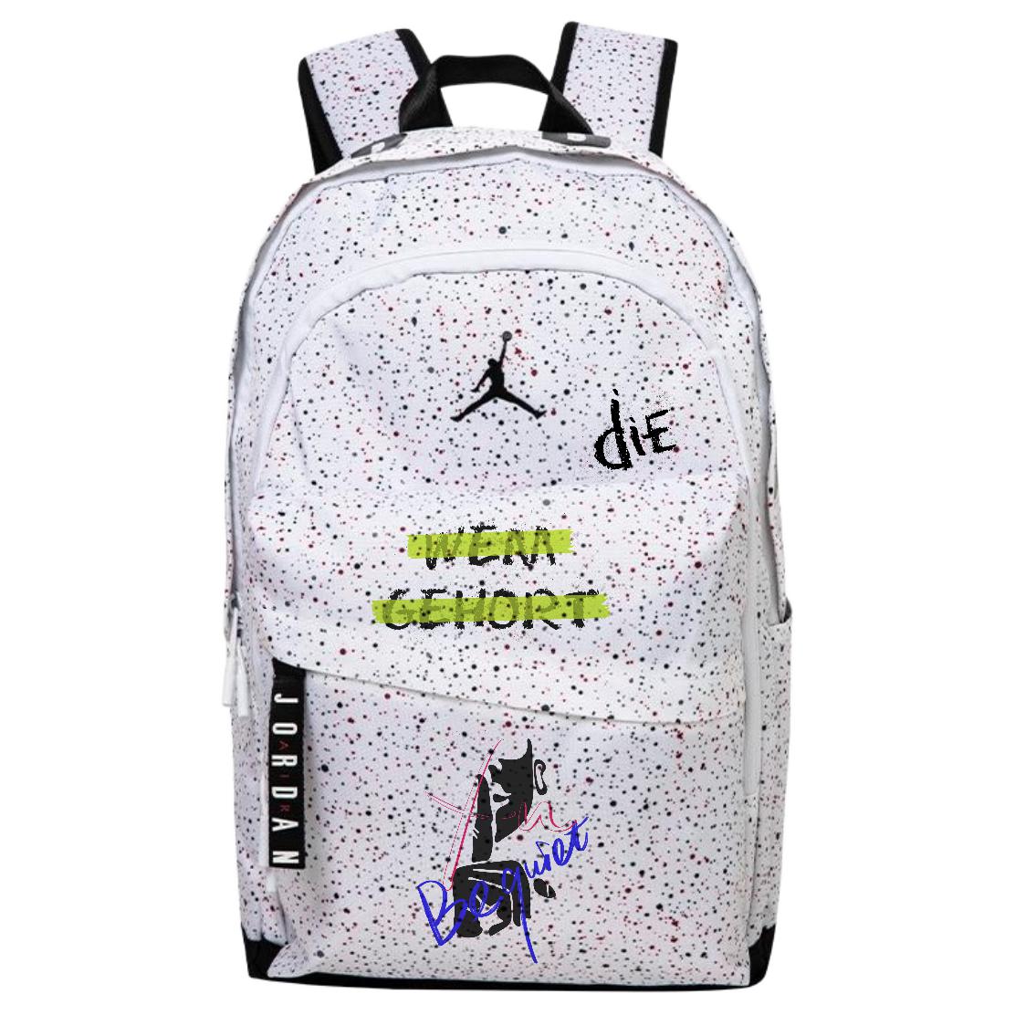 Jordan Полиэстеровый рюкзак унисекс белый, Quiet
Jordan Полиэстеровый рюкзак унисекс белый, Quiet