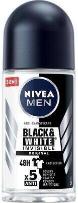 Nivea Men Black&White Invisible Original шариковый антиперспирант 50 мл
Nivea Men Black&White Invisible Original шариковый антиперспирант 50 мл