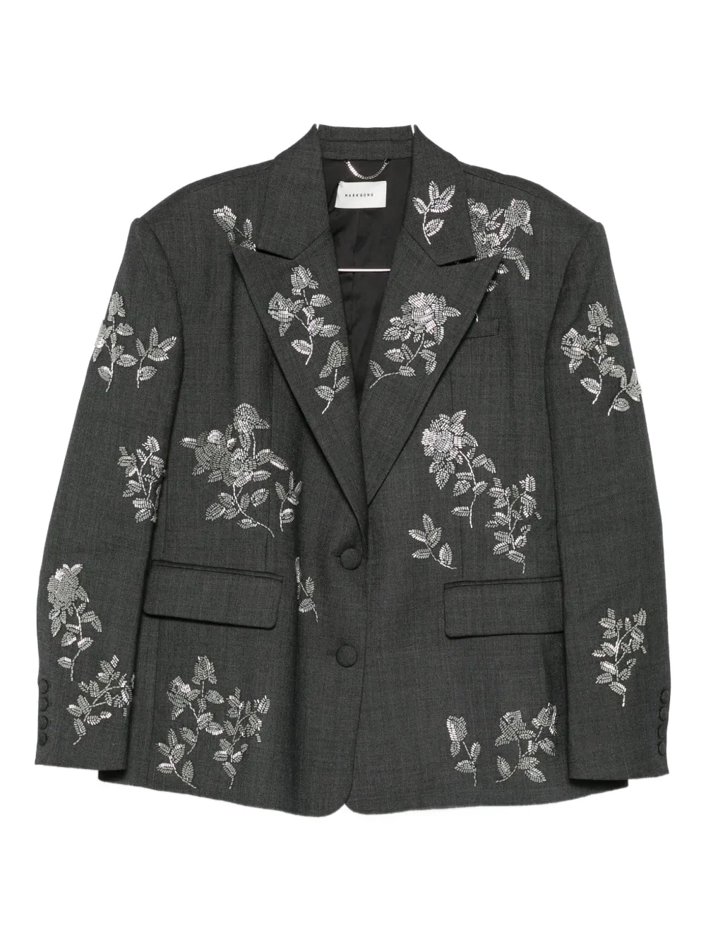 Жакет с цветочным декором Markgong, серый
Жакет с цветочным декором Markgong, серый