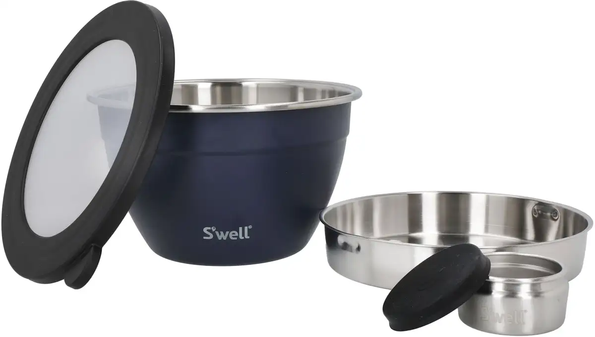 Салатница S'well "S'well Calacatta Gold Salad Bowl Kit, 1,9 л ", 3 предмета, изготовлена из нержавеющей стали, технология Therma-S'well, с внешней оболочкой с вакуумной изоляцией 21х12 см, цвет Azurit
Салатница S'well "S'well Calacatta Gold Salad Bowl Kit, 1,9 л ", 3 предмета, изготовлена из нержавеющей стали, технология Therma-S'well, с внешней оболочкой с вакуумной изоляцией 21х12 см, цвет Azurit