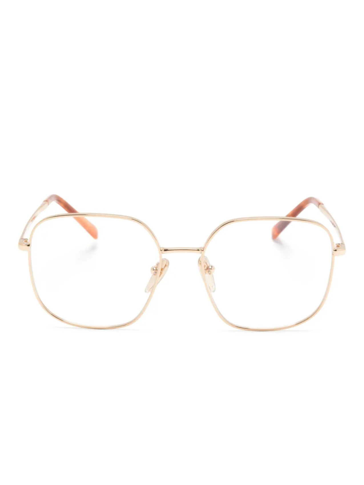 Prada Eyewear очки VPR A59 в шестиугольной оправе, золотой 
Prada Eyewear очки VPR A59 в шестиугольной оправе, золотой