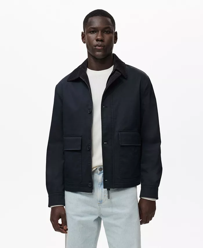 Мужская куртка с карманами и водоотталкивающей пропиткой Mango, синий
Мужская куртка с карманами и водоотталкивающей пропиткой Mango, синий