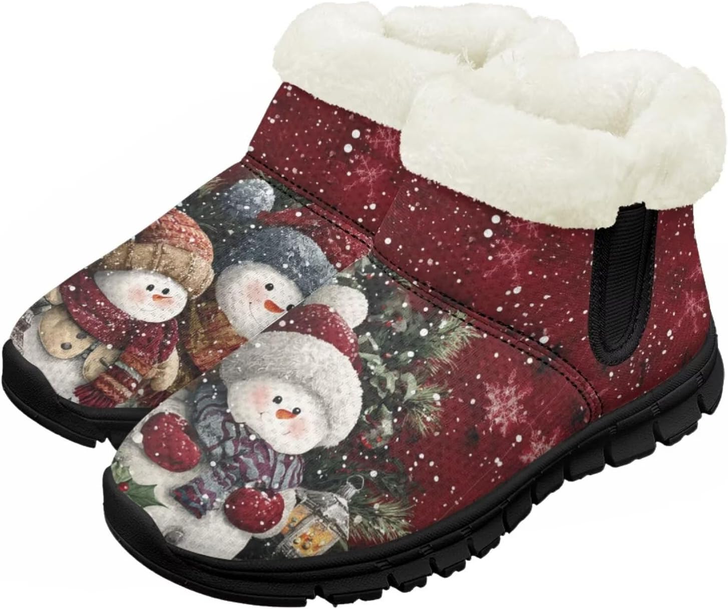 Зимние сапожки для девочек-детей, противоскользящие прогулочные кроссовки с меховой подкладкой, без шнурков, теплые короткие ботинки Pointodoor, Christmas Snowman Print
Зимние сапожки для девочек-детей, противоскользящие прогулочные кроссовки с меховой подкладкой, без шнурков, теплые короткие ботинки Pointodoor, Christmas Snowman Print