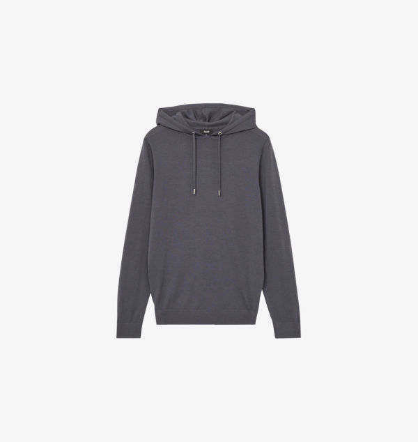 Толстовка с длинными рукавами из трикотажной шерсти Holland Reiss, черный 
Толстовка с длинными рукавами из трикотажной шерсти Holland Reiss, черный