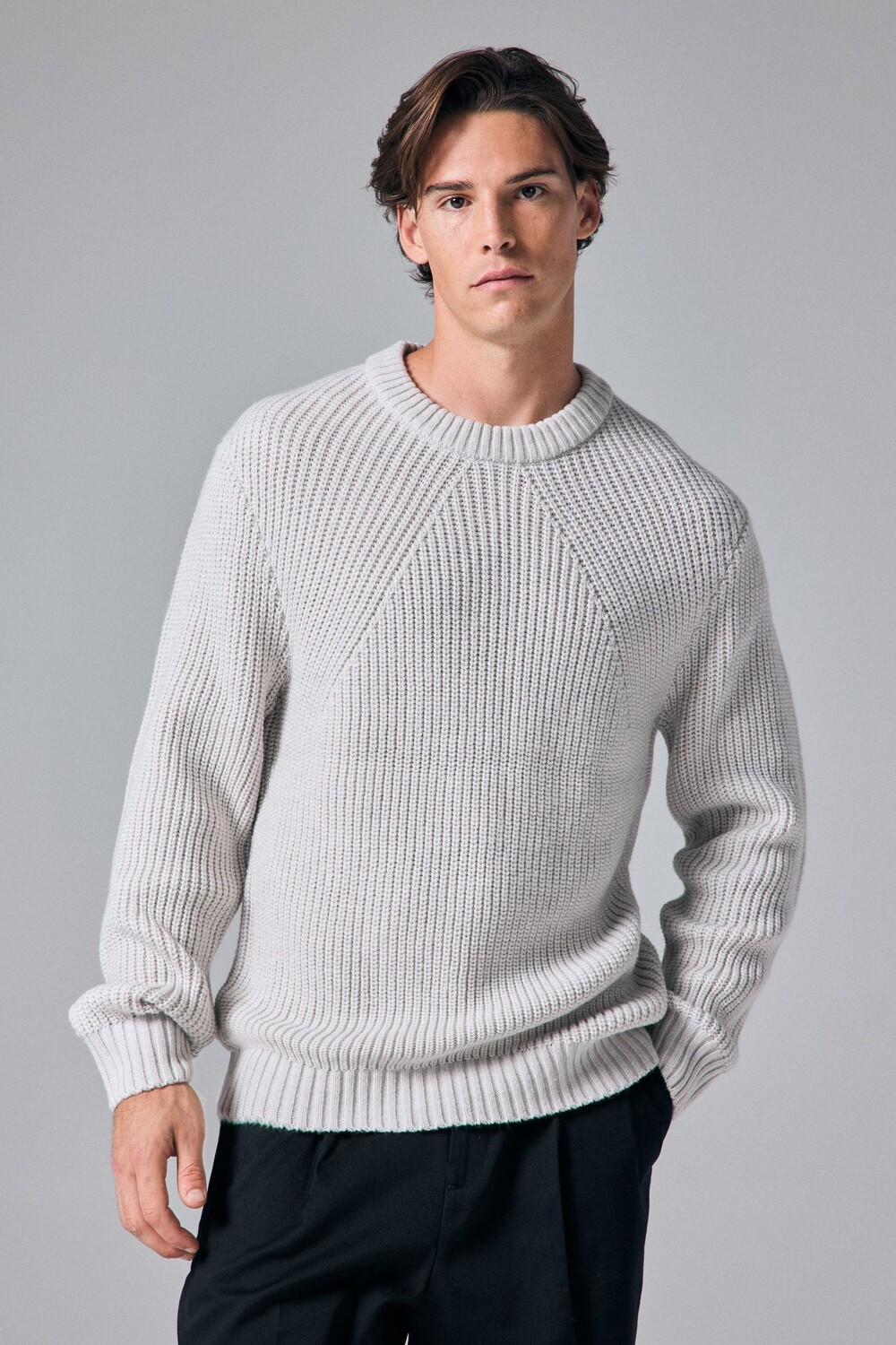 Джемпер прямого кроя с фактурной резинкой и шерстью Next, белый
Джемпер прямого кроя с фактурной резинкой и шерстью Next, белый