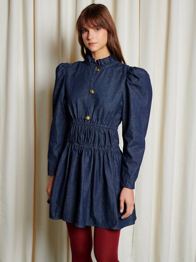 Джинсовое мини-платье dallin с рюшами на талии GHOSPELL, цвет Blue Denim
Джинсовое мини-платье dallin с рюшами на талии GHOSPELL, цвет Blue Denim