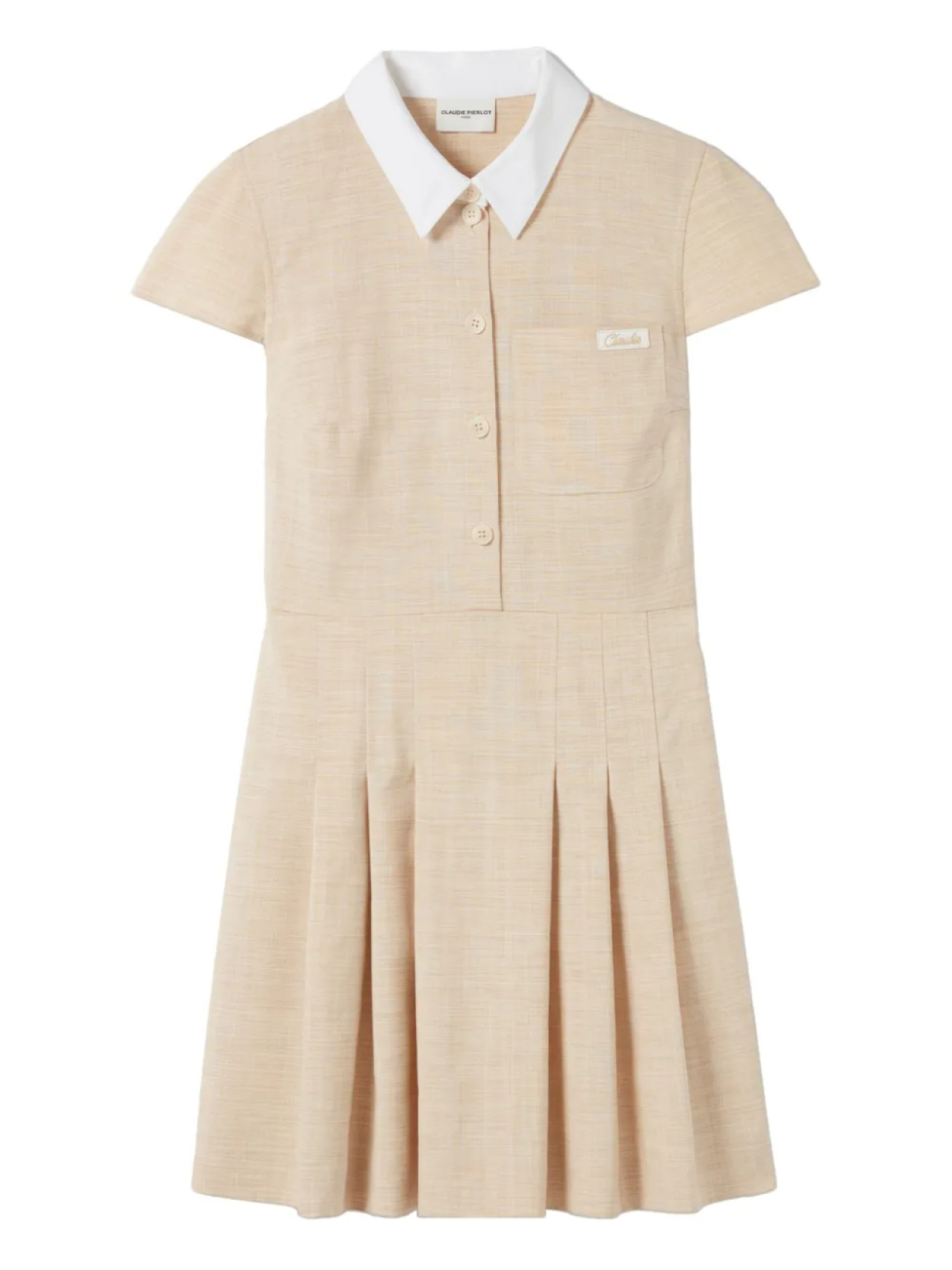 Платье-рубашка с вышитым логотипом Claudie Pierlot, нейтральный
Платье-рубашка с вышитым логотипом Claudie Pierlot, нейтральный