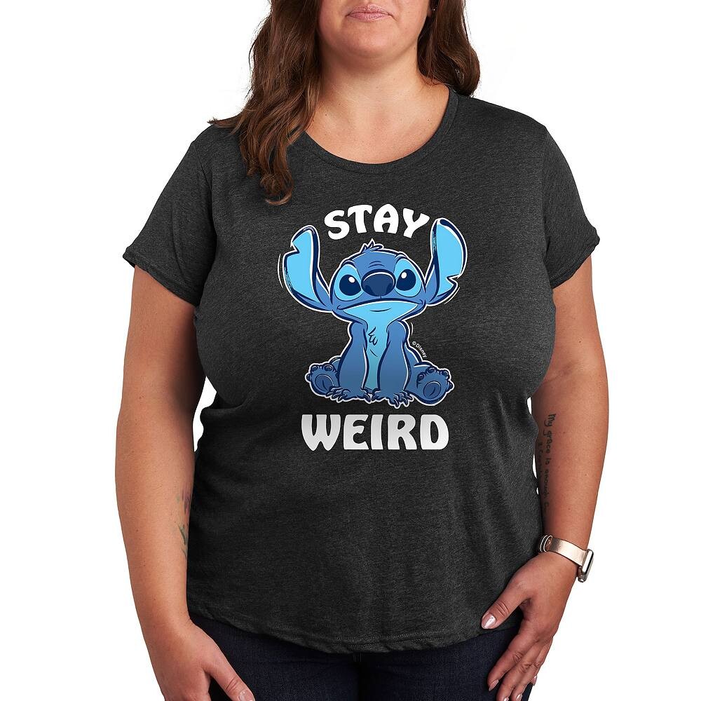 Футболка Disney's Lilo & Stitch Plus Stay Weird с рисунком, цвет Heather Charcoal
Футболка Disney's Lilo & Stitch Plus Stay Weird с рисунком, цвет Heather Charcoal