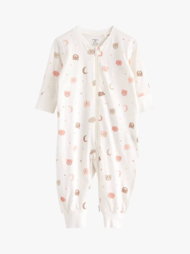 Пижама с принтом медвежонка Lindex, цвет Dusty White 
Пижама с принтом медвежонка Lindex, цвет Dusty White