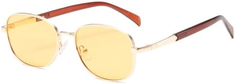 Ретро металлические солнцезащитные очки для женщин, модные прозрачные линзы цвета океана, защита от УФ-излучения UV400, мужские солнцезащитные очки в стиле панк MTZJH, Golden Yellow
Ретро металлические солнцезащитные очки для женщин, модные прозрачные линзы цвета океана, защита от УФ-излучения UV400, мужские солнцезащитные очки в стиле панк MTZJH, Golden Yellow