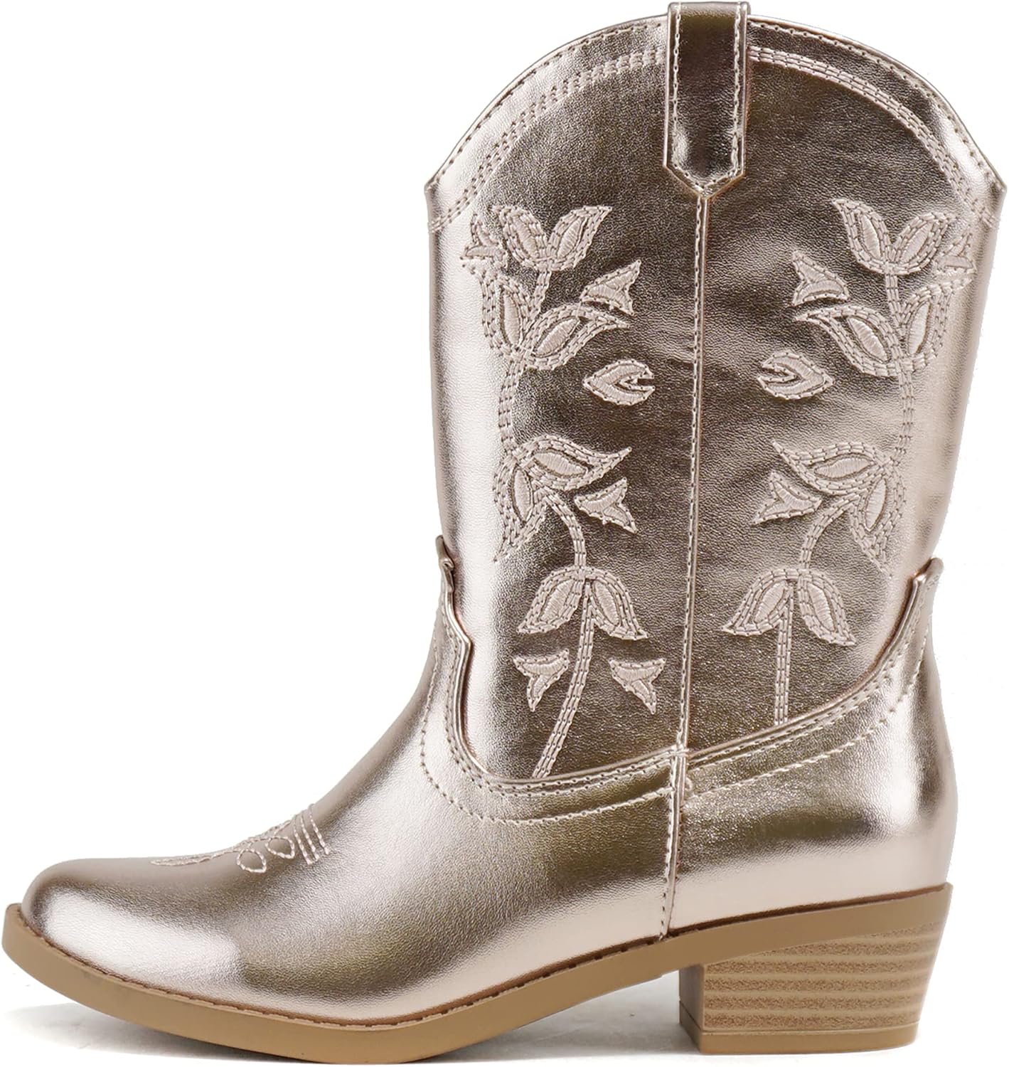 Сапоги для детей/девочек Soda INCH-2 в стиле западного ковбоя с заостренным носком, низким каблуком и средним голенищем, золотой
Сапоги для детей/девочек Soda INCH-2 в стиле западного ковбоя с заостренным носком, низким каблуком и средним голенищем, золотой