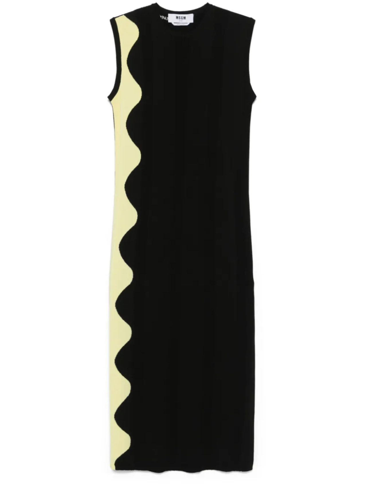 MSGM платье макси с узором, черный
MSGM платье макси с узором, черный