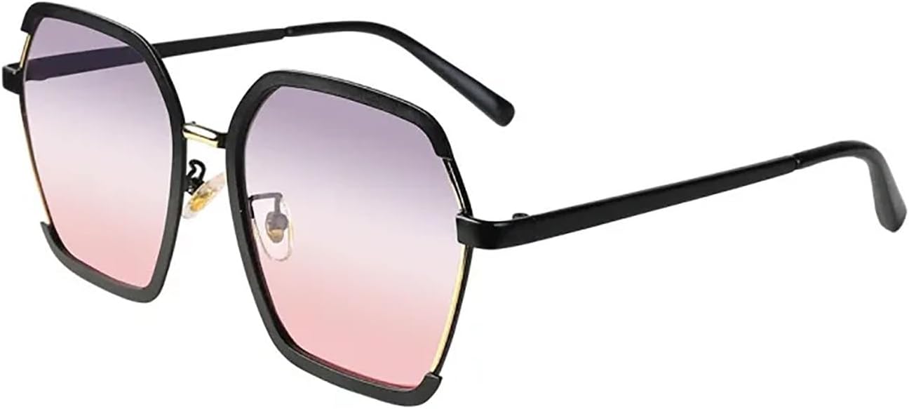 Большие, модные и стильные солнцезащитные очки для женщин/мужчин, поляризованные, с металлической оправой, многоугольные, с защитой от УФ-излучения HOFULK, Black Gradient Gray Pink
Большие, модные и стильные солнцезащитные очки для женщин/мужчин, поляризованные, с металлической оправой, многоугольные, с защитой от УФ-излучения HOFULK, Black Gradient Gray Pink
