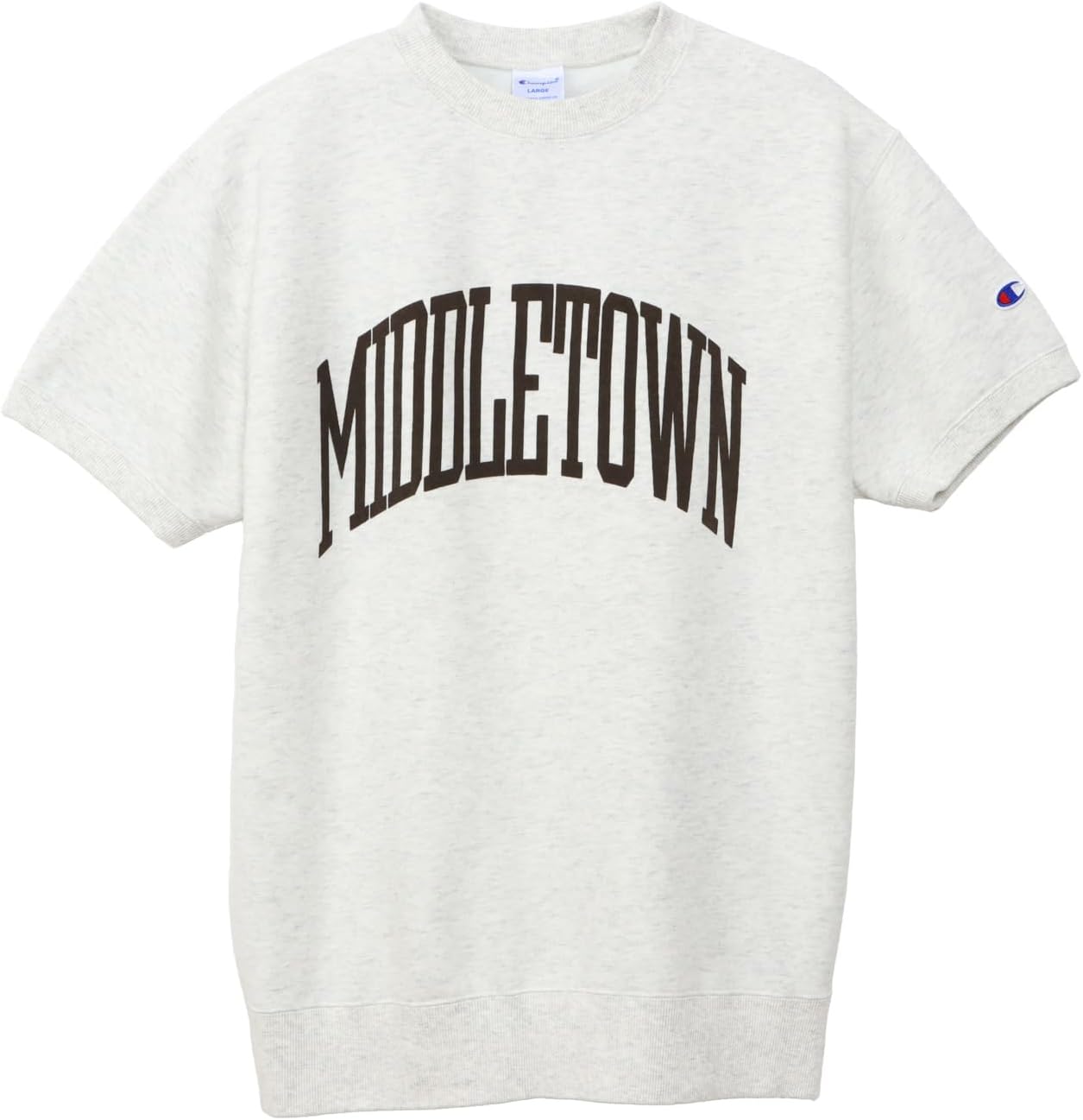 Мужская толстовка Champion с коротким рукавом, C3-B018, произведено в США, хлопок, обработка ткани, графический принт, круглый вырез, овсяный
Мужская толстовка Champion с коротким рукавом, C3-B018, произведено в США, хлопок, обработка ткани, графический принт, круглый вырез, овсяный