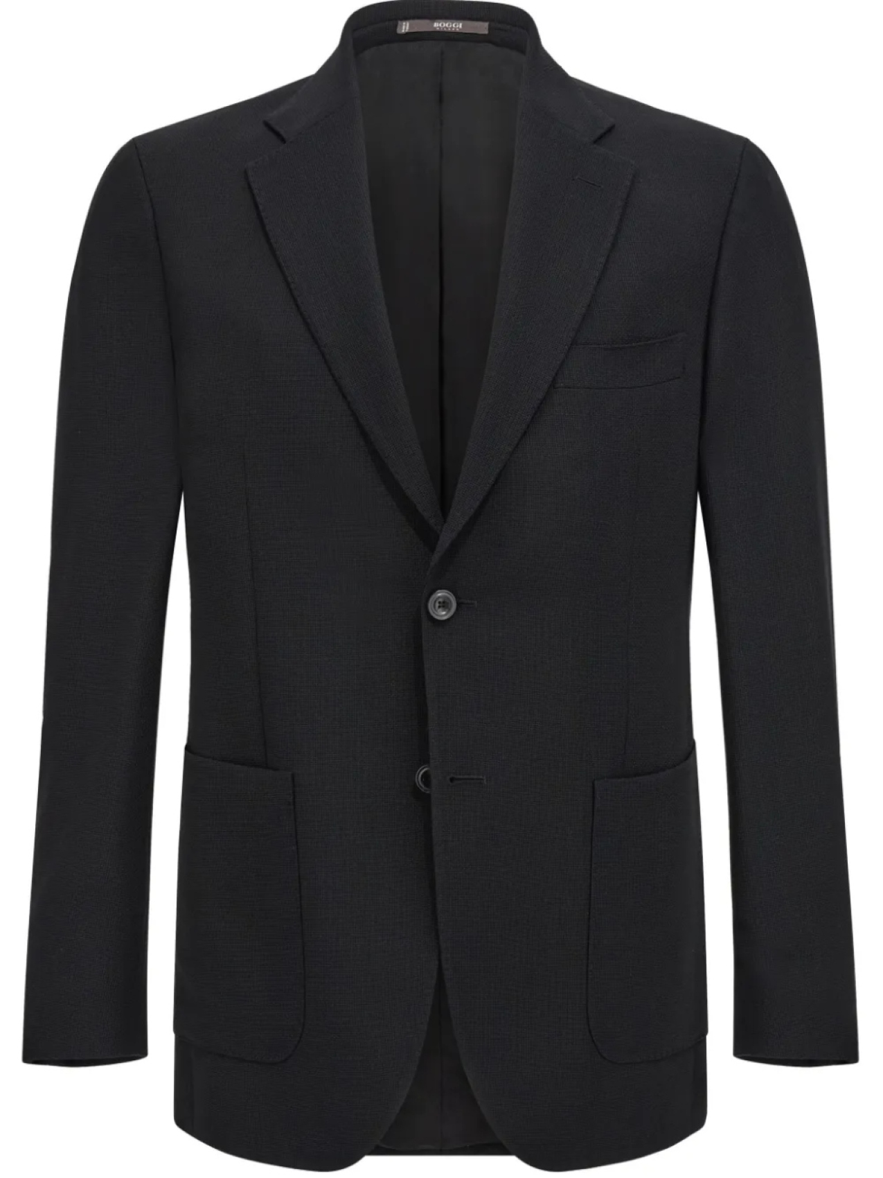 Boggi Milano пиджак с накладными карманами, черный 
Boggi Milano пиджак с накладными карманами, черный