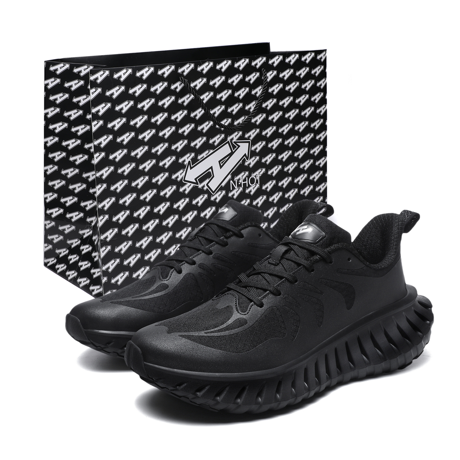 N·HOT Ударопрочные легкие низкие кеды для бега и повседневной носки с эффектом увеличения роста унисекс Knight Black, цвет Knight Black
N·HOT Ударопрочные легкие низкие кеды для бега и повседневной носки с эффектом увеличения роста унисекс Knight Black, цвет Knight Black