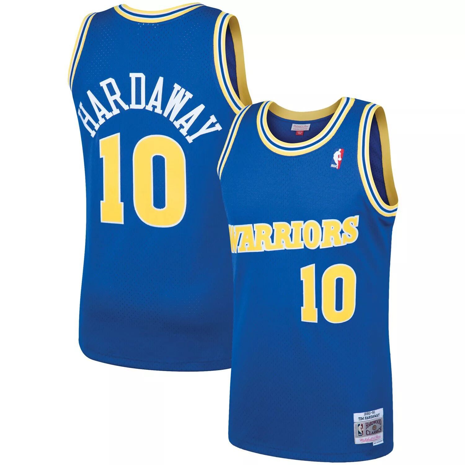 Мужская майка Mitchell & Ness Tim Hardaway Royal Golden State Warriors 1990 Hardwood Classics Swingman Player
Мужская майка Mitchell & Ness Tim Hardaway Royal Golden State Warriors 1990 Hardwood Classics Swingman Player