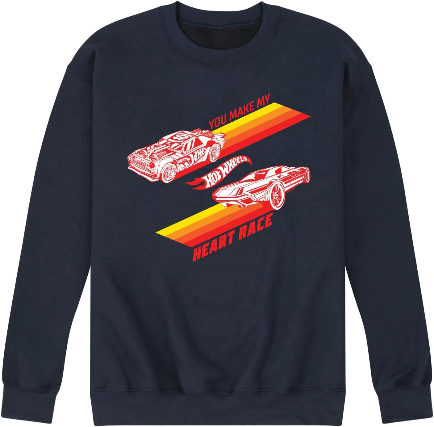 HYBRID APPAREL Hot Wheels - Valentine's You Make My Heart Race - мужской флисовый пуловер с круглым вырезом
HYBRID APPAREL Hot Wheels - Valentine's You Make My Heart Race - мужской флисовый пуловер с круглым вырезом