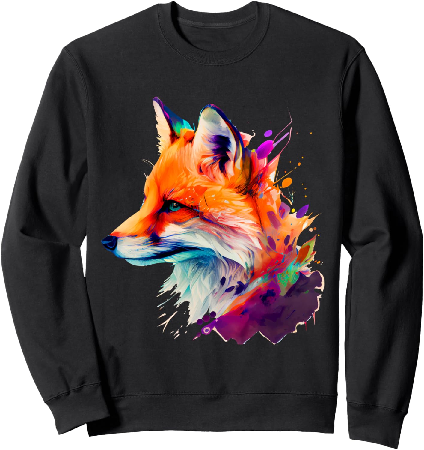 Яркая толстовка с изображением лисы в акварельном стиле и спектром излучения Colorful Fox Art Vibrant Wildlife Expression, черный
Яркая толстовка с изображением лисы в акварельном стиле и спектром излучения Colorful Fox Art Vibrant Wildlife Expression, черный