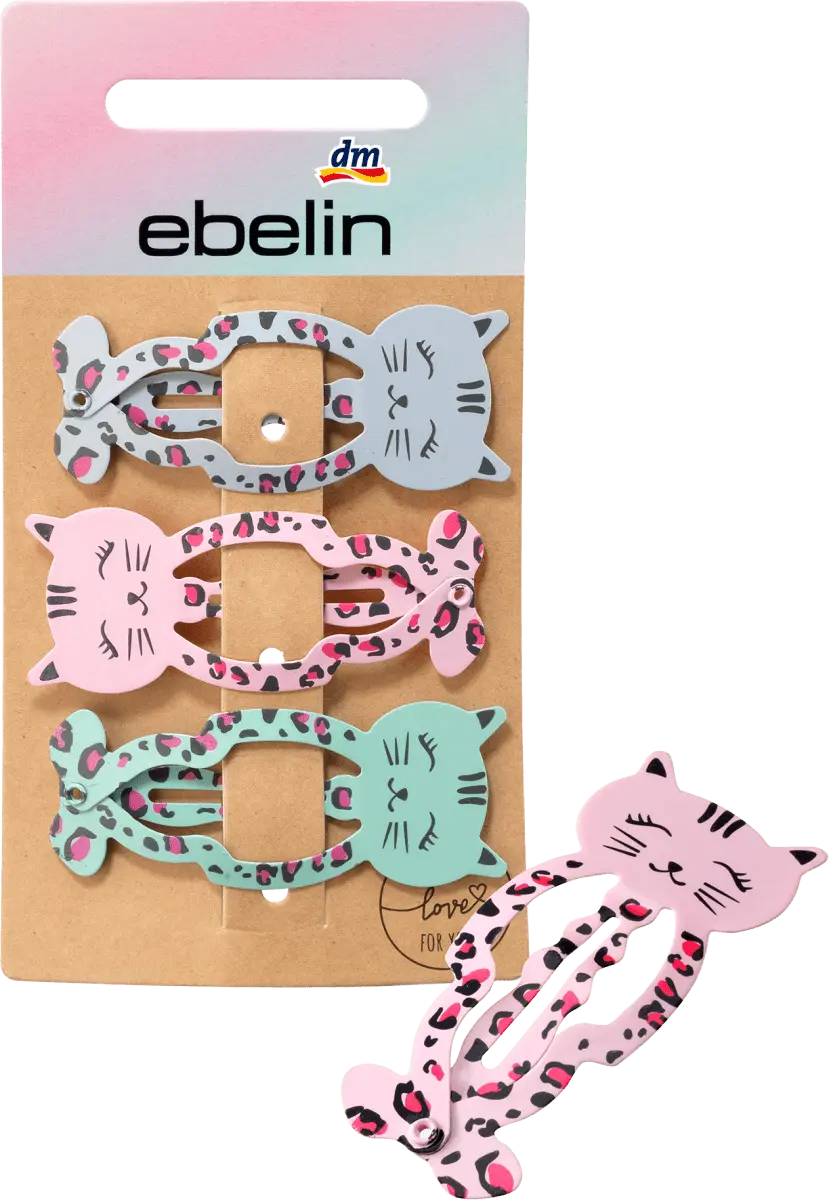 Заколки для волос с животным мотивом 3 шт. ebelin 
Заколки для волос с животным мотивом 3 шт. ebelin