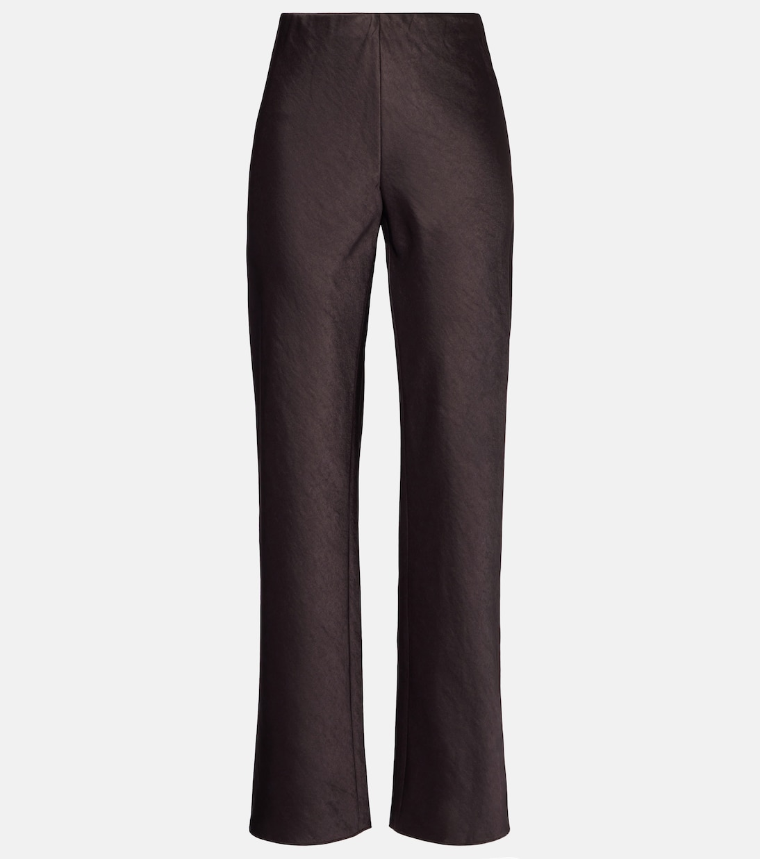 Широкие брюки-клеш из струящегося атласа с высокой посадкой Vince, Dk Coffee
Широкие брюки-клеш из струящегося атласа с высокой посадкой Vince, Dk Coffee