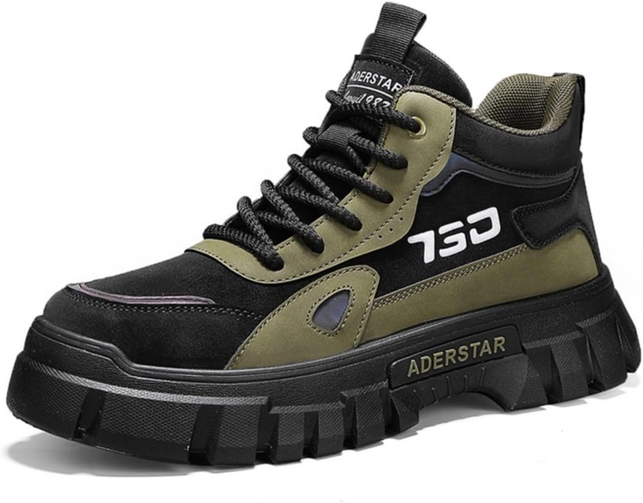 Мужские высокие спортивные кроссовки, оливково-зеленые и черные камуфляжные боевые ботинки с уникальным крыловидным дизайном, прочной толстой подошвой, подходят для активного отдыха и городской одежды Aokisx
Мужские высокие спортивные кроссовки, оливково-зеленые и черные камуфляжные боевые ботинки с уникальным крыловидным дизайном, прочной толстой подошвой, подходят для активного отдыха и городской одежды Aokisx