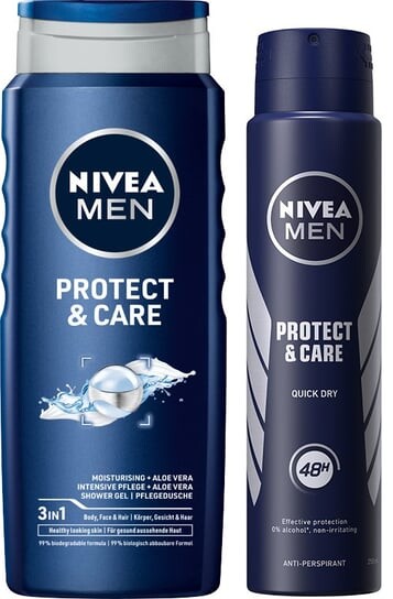 Набор уходовой косметики, 2 шт. Nivea Men, Protect&care
Набор уходовой косметики, 2 шт. Nivea Men, Protect&care