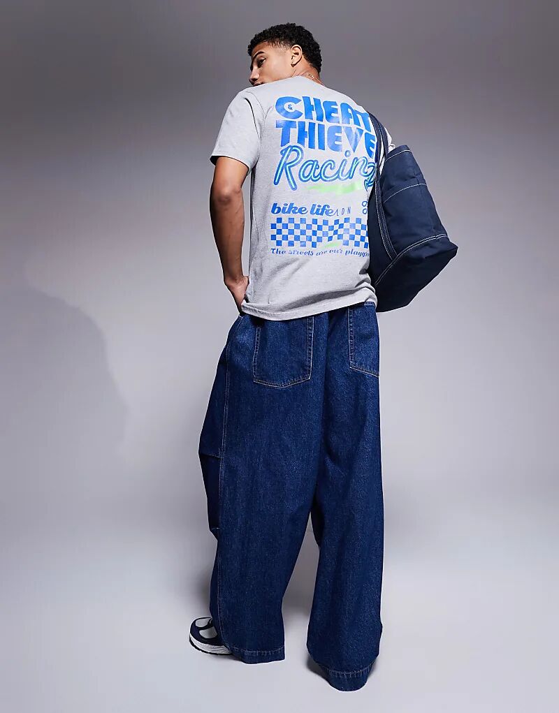 Футболка с принтом на спине в стиле мотокросса Cheats & Thieves, плотностью 200 г/м², серого цвета, Серый, Футболка с принтом на спине в стиле мотокросса Cheats & Thieves, плотностью 200 г/м², серого цвета
Футболка с принтом на спине в стиле мотокросса Cheats & Thieves, плотностью 200 г/м², серого цвета, Серый, Футболка с принтом на спине в стиле мотокросса Cheats & Thieves, плотностью 200 г/м², серого цвета