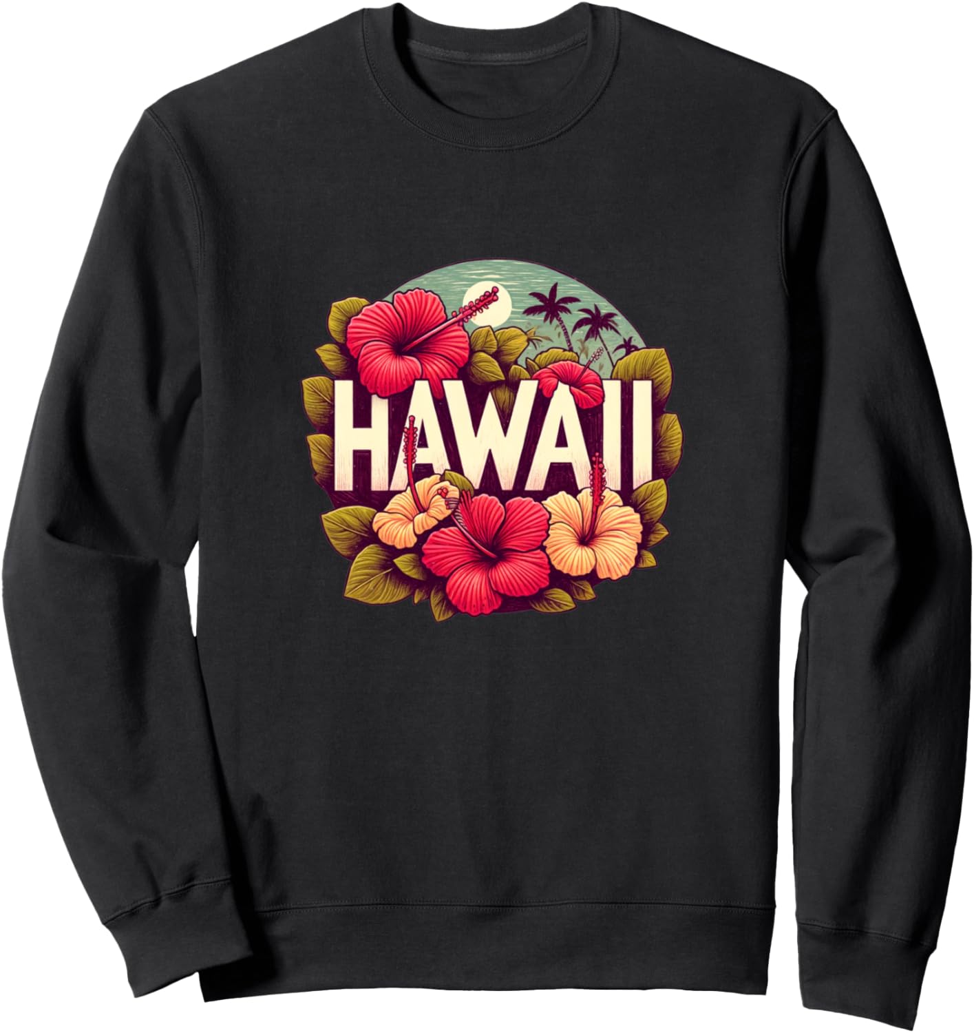 Ретро-толстовка с гавайским цветком гибискуса Vacation Hawaii Bubb, черный
Ретро-толстовка с гавайским цветком гибискуса Vacation Hawaii Bubb, черный