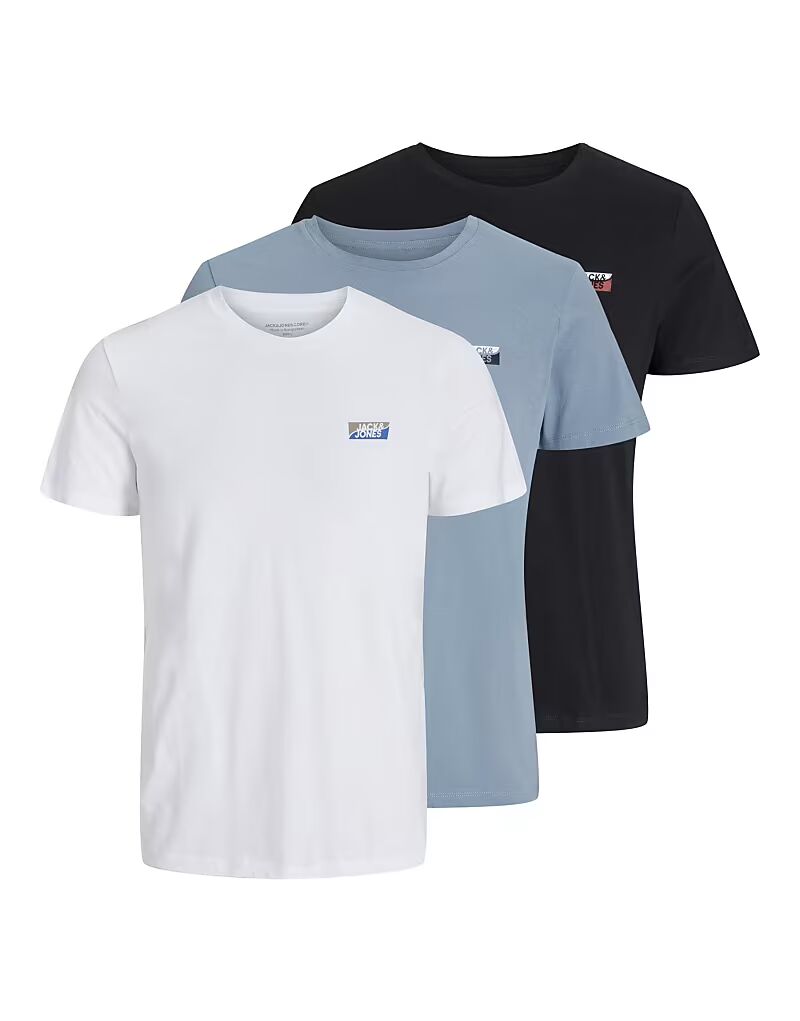 Футболки Jack & Jones белого/синего/черного цвета
Футболки Jack & Jones белого/синего/черного цвета